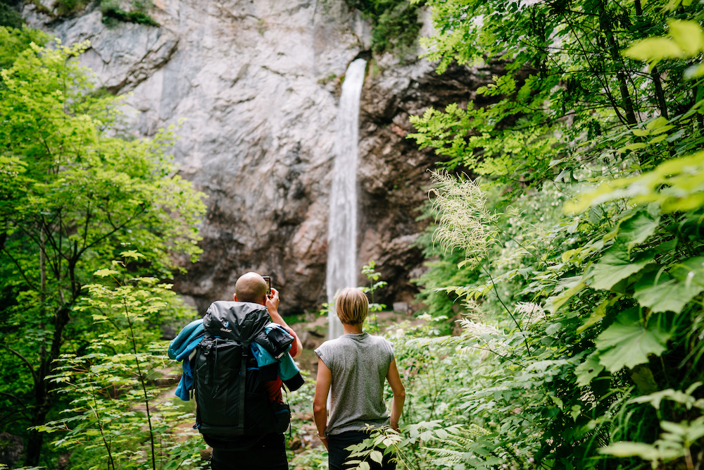 Beim Wildensteiner Wasserfall findet man an heißen Sommertagen Erfrischung.