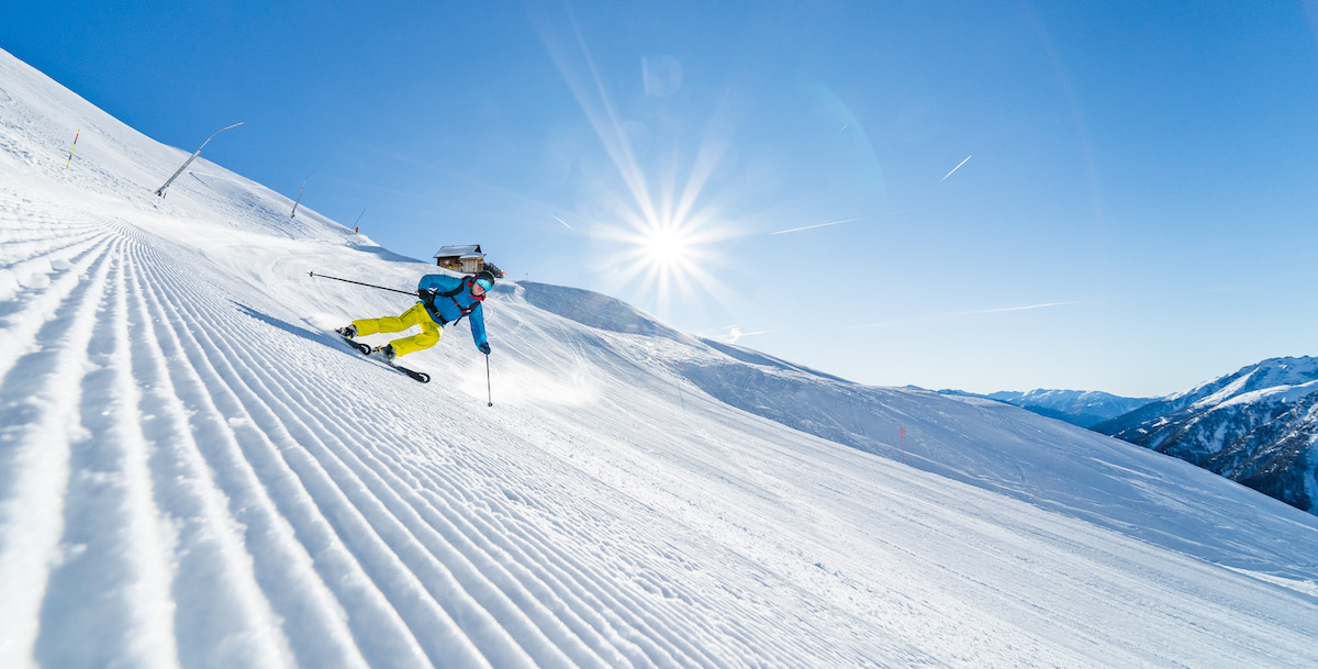 Das Skigebiet Grossglockner/Heiligenblut bietet auch Freeridern viel Spaß.