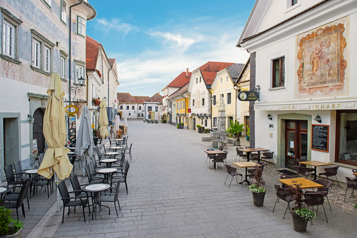 Das bezaubernde mittelalterliche Städtchen Radovljica im Norden Sloweniens hat kulinarisch und historisch viel zu bieten.